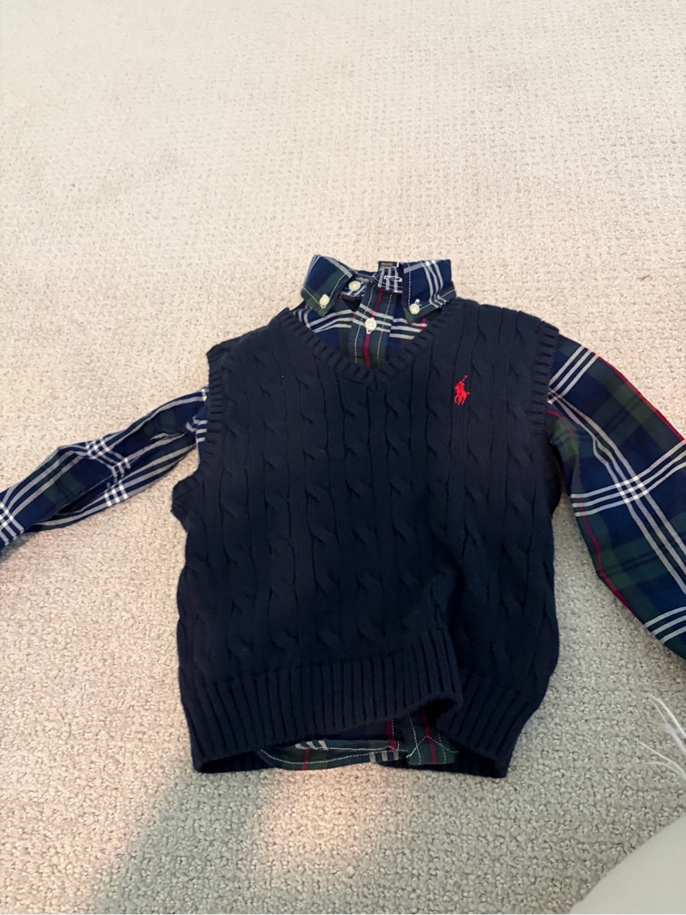 EUC Polo Button Up and Sweater